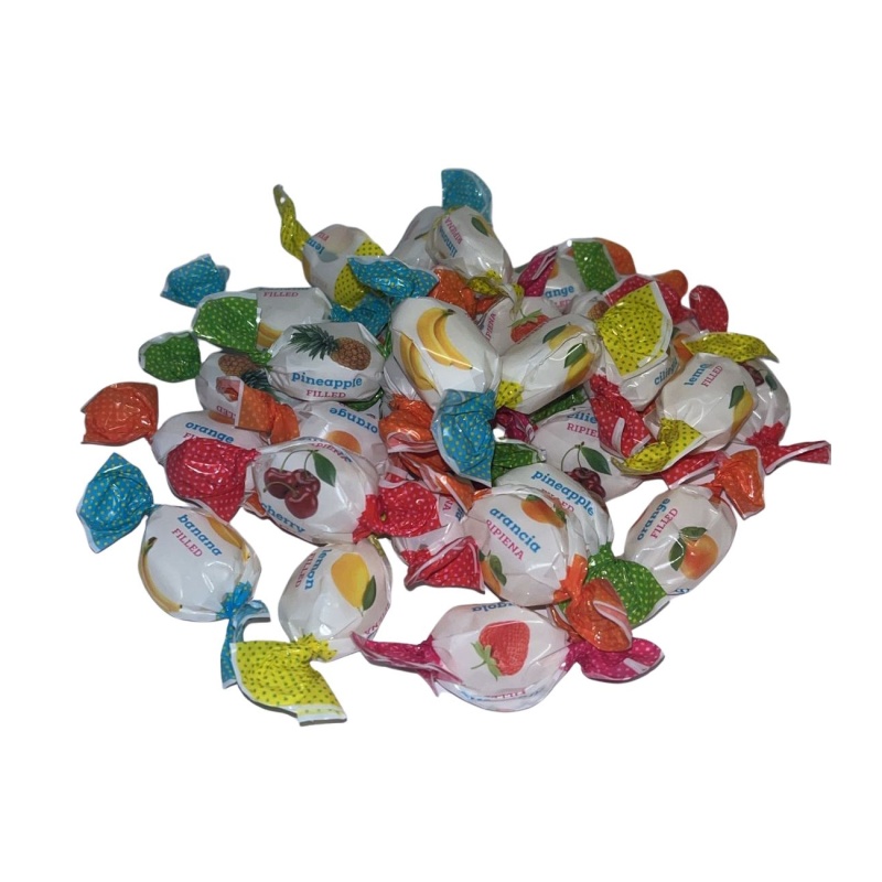 Mixed Fruit Filled Hard Candies Italian Pick & Mix Sweets Liking 100g